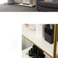 Estantería de estantería moderna de oro Etagere Metal Open Bookcase para sala de estar