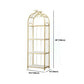 Estantería de estantería moderna de oro Etagere Metal Open Bookcase para sala de estar