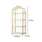 Estantería de estantería moderna de oro Etagere Metal Open Bookcase para sala de estar