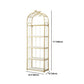 Estantería de estantería moderna de oro Etagere Metal Open Bookcase para sala de estar