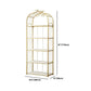 Estantería de estantería moderna de oro Etagere Metal Open Bookcase para sala de estar