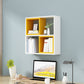 Wall Unit Open Book Shelf Modern Engineered Wood Shelf Bookcase for Bedroom
