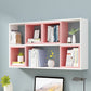 Wall Unit Open Book Shelf Modern Engineered Wood Shelf Bookcase for Bedroom