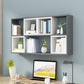 Wall Unit Open Book Shelf Modern Engineered Wood Shelf Bookcase for Bedroom