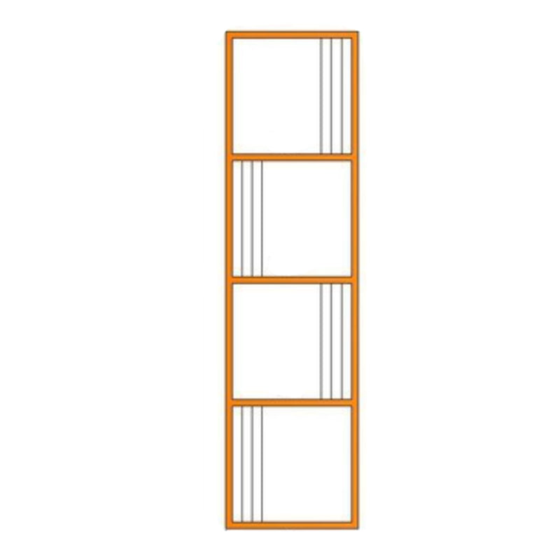 Estante de la estantería abierta vertical estante de libro de metal etagere para dormitorio