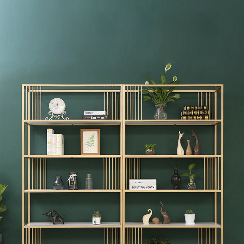 Estante de la estantería abierta vertical estante de libro de metal etagere para dormitorio