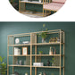 Estante de la estantería abierta vertical estante de libro de metal etagere para dormitorio
