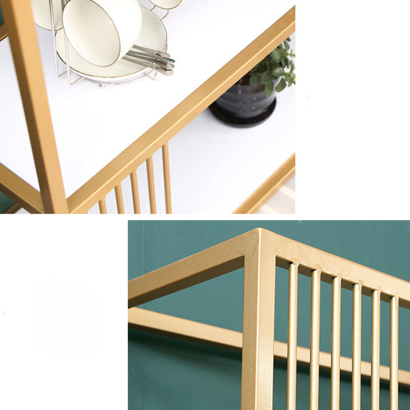 Estante de la estantería abierta vertical estante de libro de metal etagere para dormitorio