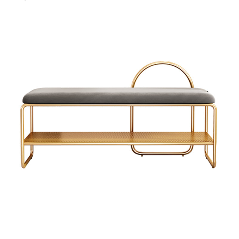 12.6" Wide Modern Seating Bench Rectangle Upholstered Entryway Bench Clearhalo 'Benches' 'Chairs & Seating' 'furn' 'furn_benches' 'Furniture' 'Living Room Furniture' 5949393