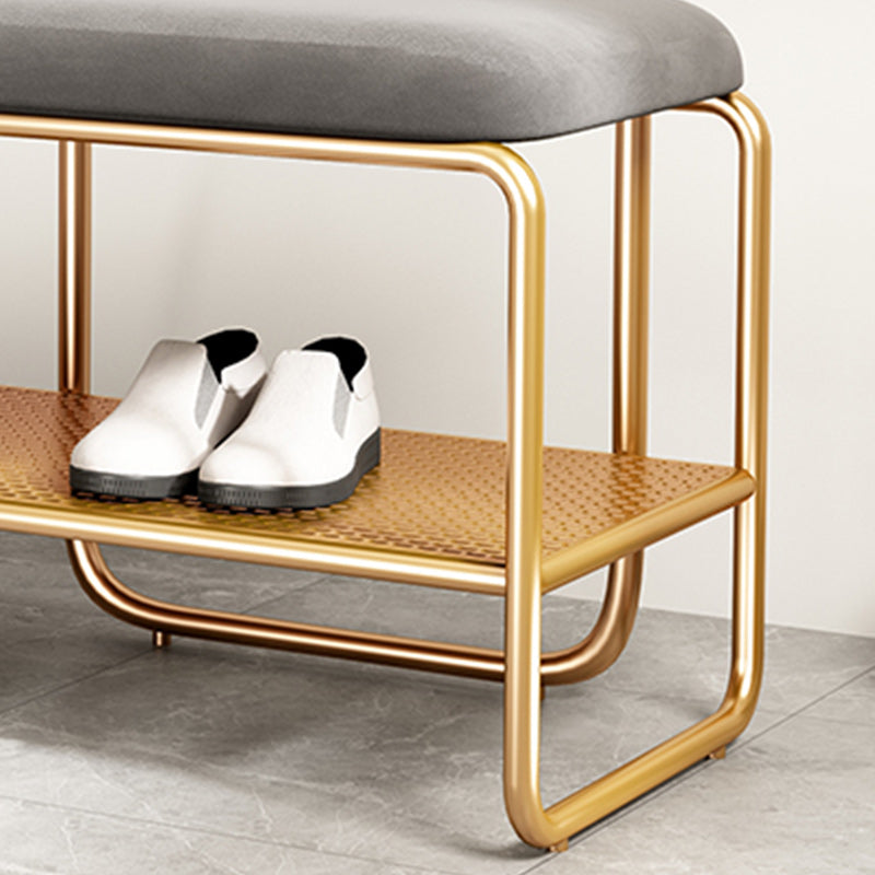 12.6" Wide Modern Seating Bench Rectangle Upholstered Entryway Bench Clearhalo 'Benches' 'Chairs & Seating' 'furn' 'furn_benches' 'Furniture' 'Living Room Furniture' 5949398