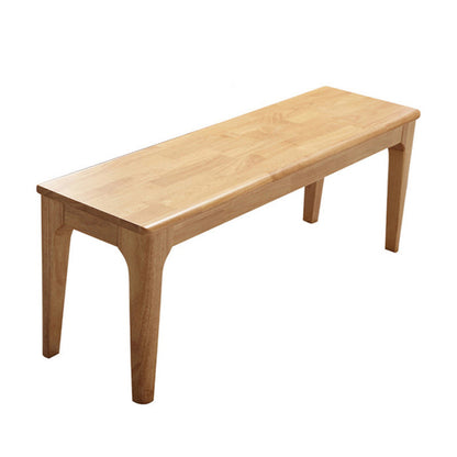 17.72" H Modern Oak Wood Seating Bench with Legs For Bedroom Natural Clearhalo 'Benches' 'Chairs & Seating' 'furn' 'furn_benches' 'Furniture' 'Living Room Furniture' 5949410