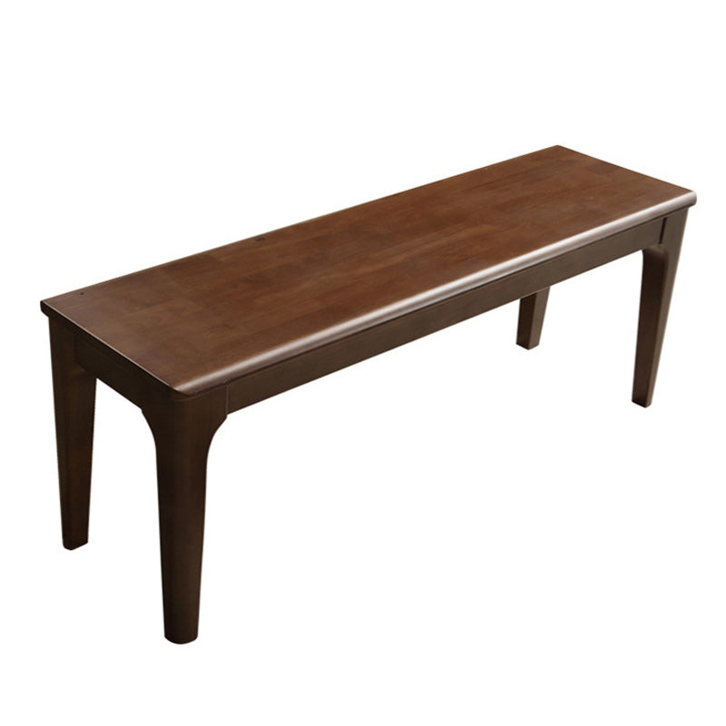 17.72" H Modern Oak Wood Seating Bench with Legs For Bedroom Nut-Brown Clearhalo 'Benches' 'Chairs & Seating' 'furn' 'furn_benches' 'Furniture' 'Living Room Furniture' 5949416