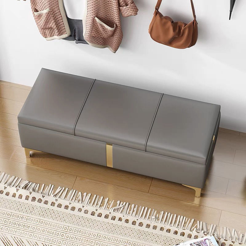 15.7 Inch Wide Modern Entryway Bench Flip Top Solid Color Bench Clearhalo 'Benches' 'Chairs & Seating' 'furn' 'furn_benches' 'Furniture' 'Living Room Furniture' 5949423