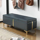 15.7 Inch Wide Modern Entryway Bench Flip Top Solid Color Bench Ocean Blue Clearhalo 'Benches' 'Chairs & Seating' 'furn' 'furn_benches' 'Furniture' 'Living Room Furniture' 5949424