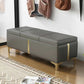 15.7 Inch Wide Modern Entryway Bench Flip Top Solid Color Bench Dark Gray Clearhalo 'Benches' 'Chairs & Seating' 'furn' 'furn_benches' 'Furniture' 'Living Room Furniture' 5949425