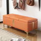 15.7 Inch Wide Modern Entryway Bench Flip Top Solid Color Bench Orange Clearhalo 'Benches' 'Chairs & Seating' 'furn' 'furn_benches' 'Furniture' 'Living Room Furniture' 5949426