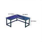 Black and Natural Gaming Desk Ergonomic Industria Wood Computer Desk L with Metal Legs Clearhalo 'furn' 'furn_office_desk' 'Furniture' 'Office Desks' 'Office Furniture' 'office_desk' 5949471