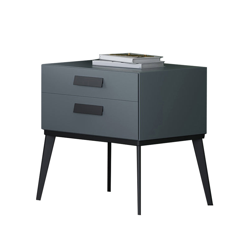 Wooden and Leather Bedside Cabinet Modern Minimalist Bedside Table with Drawers Clearhalo 'Bedroom Furniture' 'furn' 'furn_night_stand' 'Furniture' 'night_stand' 'Nightstands' 5949501