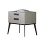 Wooden and Leather Bedside Cabinet Modern Minimalist Bedside Table with Drawers Clearhalo 'Bedroom Furniture' 'furn' 'furn_night_stand' 'Furniture' 'night_stand' 'Nightstands' 5949506