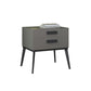 Wooden and Leather Bedside Cabinet Modern Minimalist Bedside Table with Drawers Clearhalo 'Bedroom Furniture' 'furn' 'furn_night_stand' 'Furniture' 'night_stand' 'Nightstands' 5949507