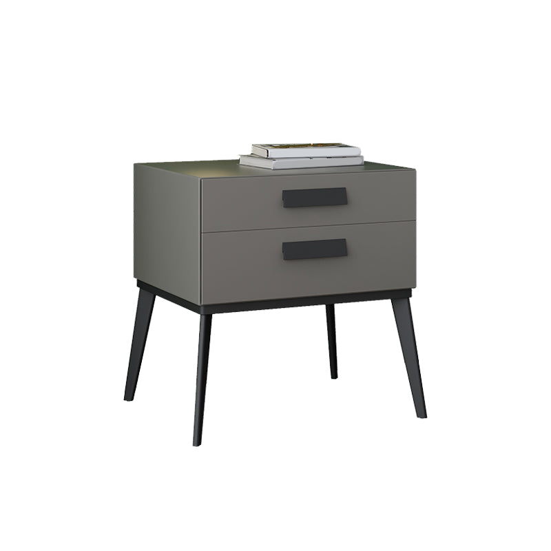 Wooden and Leather Bedside Cabinet Modern Minimalist Bedside Table with Drawers Clearhalo 'Bedroom Furniture' 'furn' 'furn_night_stand' 'Furniture' 'night_stand' 'Nightstands' 5949507