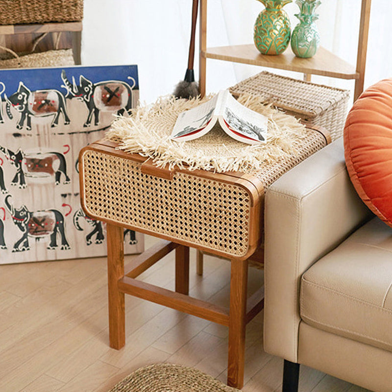 Contemporary Lower Shelf Nightstand Wooden Bedside Cabinet with Door for Bedroom Clearhalo 'Bedroom Furniture' 'furn' 'furn_night_stand' 'Furniture' 'night_stand' 'Nightstands' 5949532