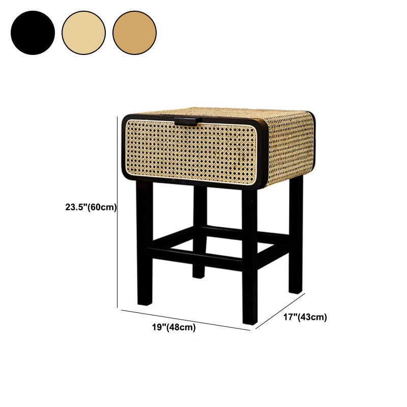 Contemporary Lower Shelf Nightstand Wooden Bedside Cabinet with Door for Bedroom Clearhalo 'Bedroom Furniture' 'furn' 'furn_night_stand' 'Furniture' 'night_stand' 'Nightstands' 5949545