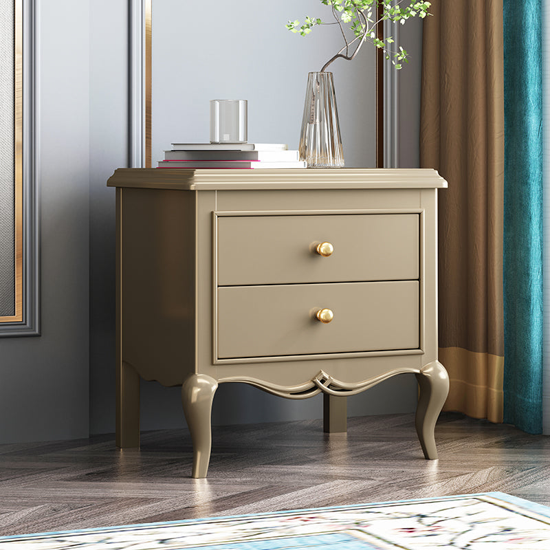 Traditioneller Eichenabend -Tischschubladen -Aufbewahrungsnachttisch für Schlafzimmer