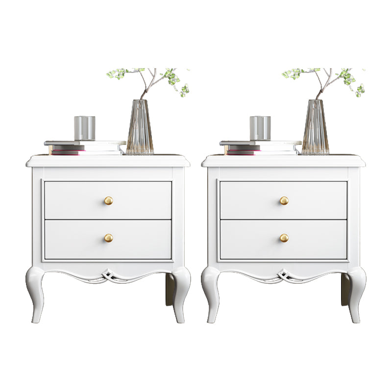 Traditioneller Eichenabend -Tischschubladen -Aufbewahrungsnachttisch für Schlafzimmer