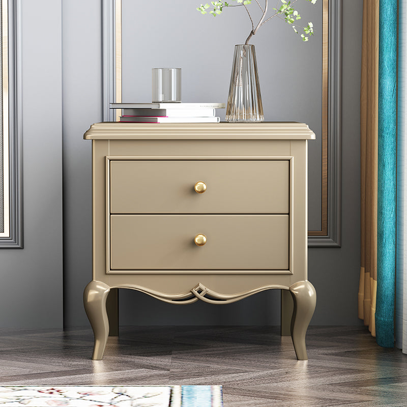 Traditioneller Eichenabend -Tischschubladen -Aufbewahrungsnachttisch für Schlafzimmer