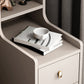 Mesa nocturna de almacenamiento abierta de cama de madera con patas con piernas