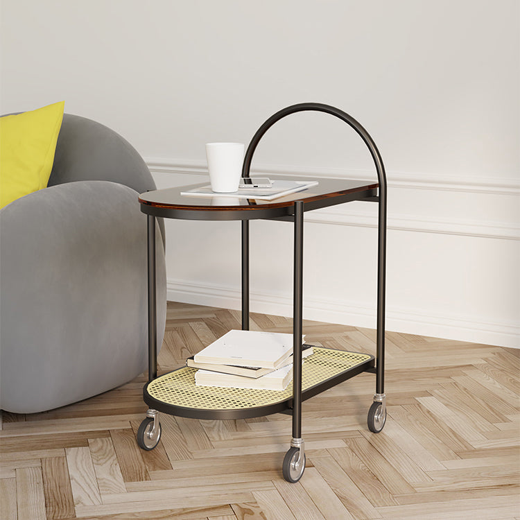 Cama de almacenamiento abierto mesita de noche gabinete moderno para dormitorio