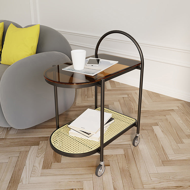 Cama de almacenamiento abierto mesita de noche gabinete moderno para dormitorio