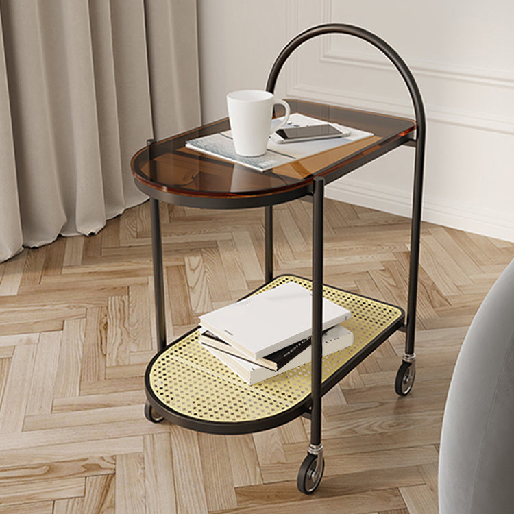 Cama de almacenamiento abierto mesita de noche gabinete moderno para dormitorio