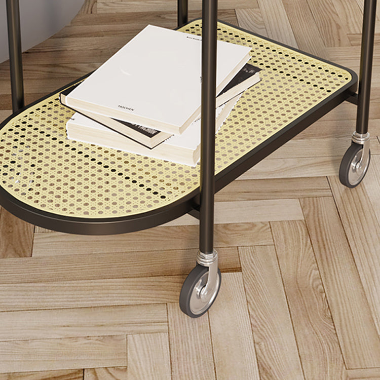 Cama de almacenamiento abierto mesita de noche gabinete moderno para dormitorio