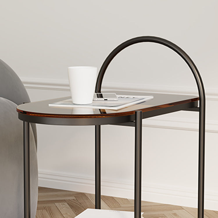 Cama de almacenamiento abierto mesita de noche gabinete moderno para dormitorio