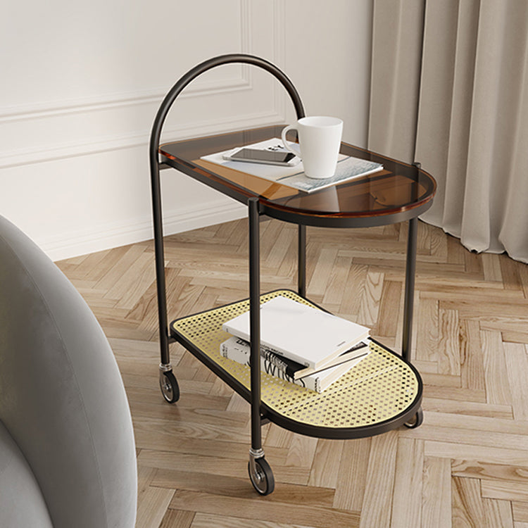 Cama de almacenamiento abierto mesita de noche gabinete moderno para dormitorio