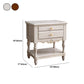 Solid Wood Accent Bedside Cabinet Drawers Included Night Table with Legs