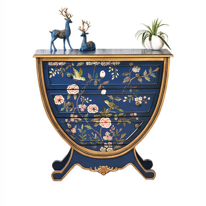 Amerikaanse traditionele dressoir vaste houten opbergkist met 3 laden