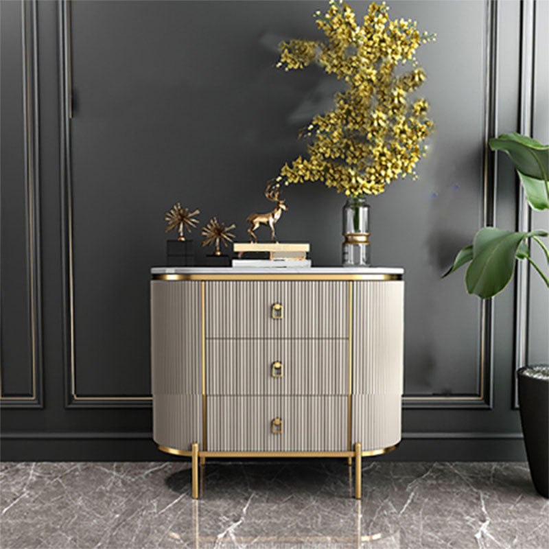 15.6-inch Width Glam Dresser Stone Storage Chest Dresser with 3/4 Drawers White 3 Clearhalo 'Bedroom Furniture' 'Dressers & Chests' 'dressers_chests' 'furn' 'furn_dressers_chests' 'Furniture' 5949881