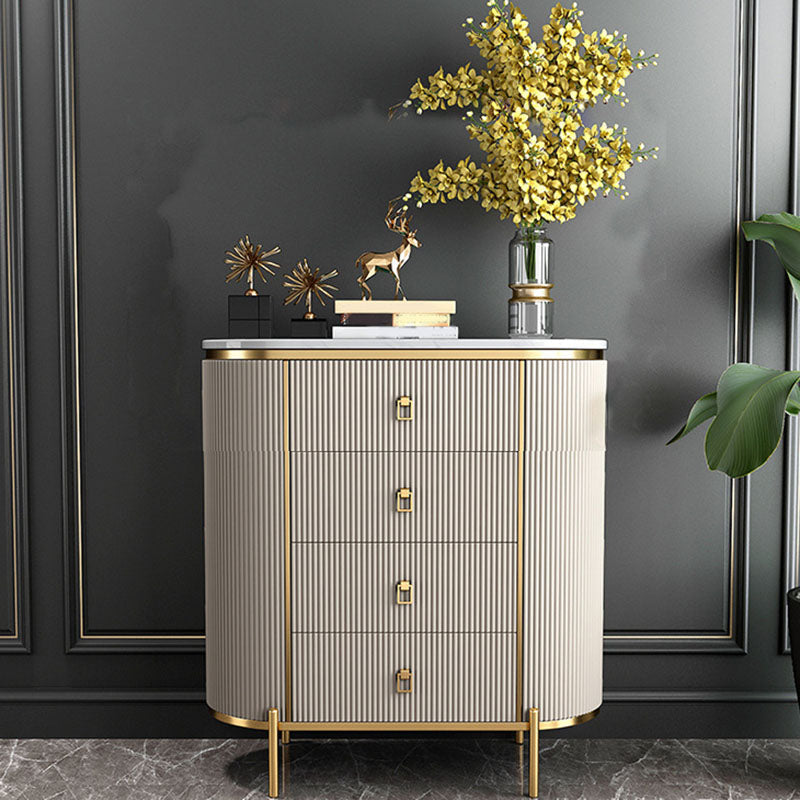 15.6-inch Width Glam Dresser Stone Storage Chest Dresser with 3/4 Drawers White 4 Clearhalo 'Bedroom Furniture' 'Dressers & Chests' 'dressers_chests' 'furn' 'furn_dressers_chests' 'Furniture' 5949887