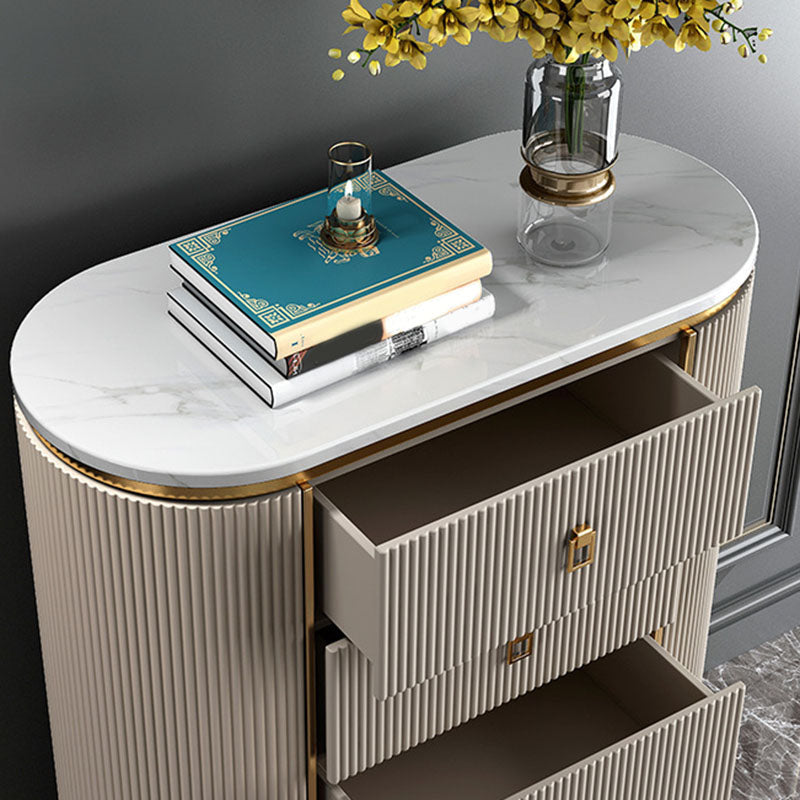 15.6-inch Width Glam Dresser Stone Storage Chest Dresser with 3/4 Drawers Clearhalo 'Bedroom Furniture' 'Dressers & Chests' 'dressers_chests' 'furn' 'furn_dressers_chests' 'Furniture' 5949890