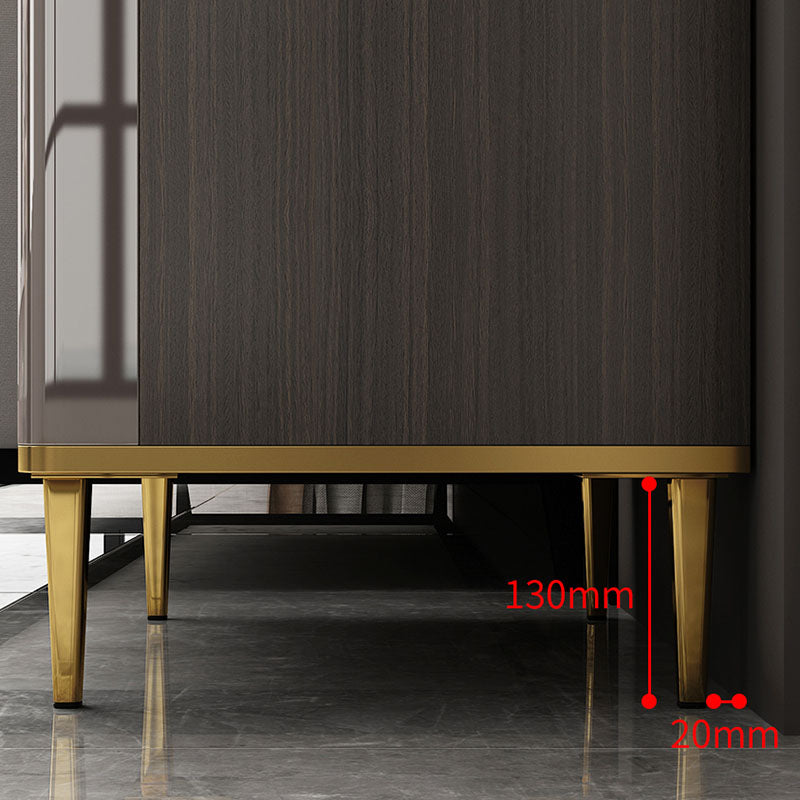 Glam Stone Slaapkamer Opbergkast Wit / grijze verticale borst met laden