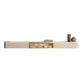 Glam Stone TV Media Stand Enclosed Storage White TV Stand for Living Room 87"L x 12"W x 8"H Clearhalo 'furn' 'furn_tv_stands_entertainment_centers' 'Furniture' 'Living Room Furniture' 'TV Stands & Entertainment Centers' 'TV Stands & Media Storage Furniture' 'tv_stands_entertainment_centers' 5949984