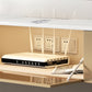 Glam Stone TV Media Stand Enclosed Storage White TV Stand for Living Room Clearhalo 'furn' 'furn_tv_stands_entertainment_centers' 'Furniture' 'Living Room Furniture' 'TV Stands & Entertainment Centers' 'TV Stands & Media Storage Furniture' 'tv_stands_entertainment_centers' 5949985