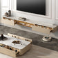 Glam Stone TV Media Stand Enclosed Storage White TV Stand for Living Room Clearhalo 'furn' 'furn_tv_stands_entertainment_centers' 'Furniture' 'Living Room Furniture' 'TV Stands & Entertainment Centers' 'TV Stands & Media Storage Furniture' 'tv_stands_entertainment_centers' 5949988