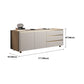 Modern Stone TV Media Stand 16" W Enclosed Storage TV Stand for Living Room Clearhalo 'furn' 'furn_tv_stands_entertainment_centers' 'Furniture' 'Living Room Furniture' 'TV Stands & Entertainment Centers' 'TV Stands & Media Storage Furniture' 'tv_stands_entertainment_centers' 5950054