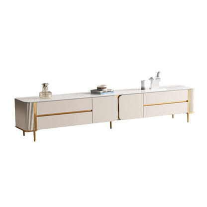 20.5"H Modern TV Console Contemporary TV Stand for TVs with Drawers 71"L x 16"W x 20.5"H