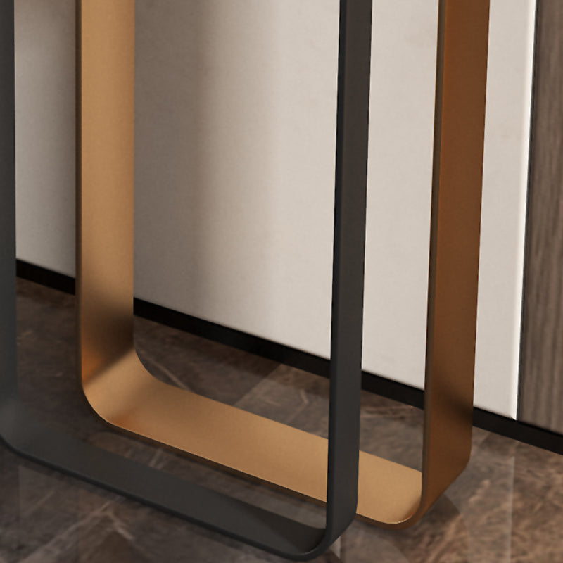 33.5" H Console Table Rectangle Slate Contemporary End Table