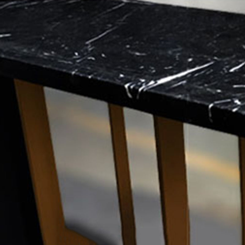 33.5" H Console Table Rectangle Slate Contemporary End Table